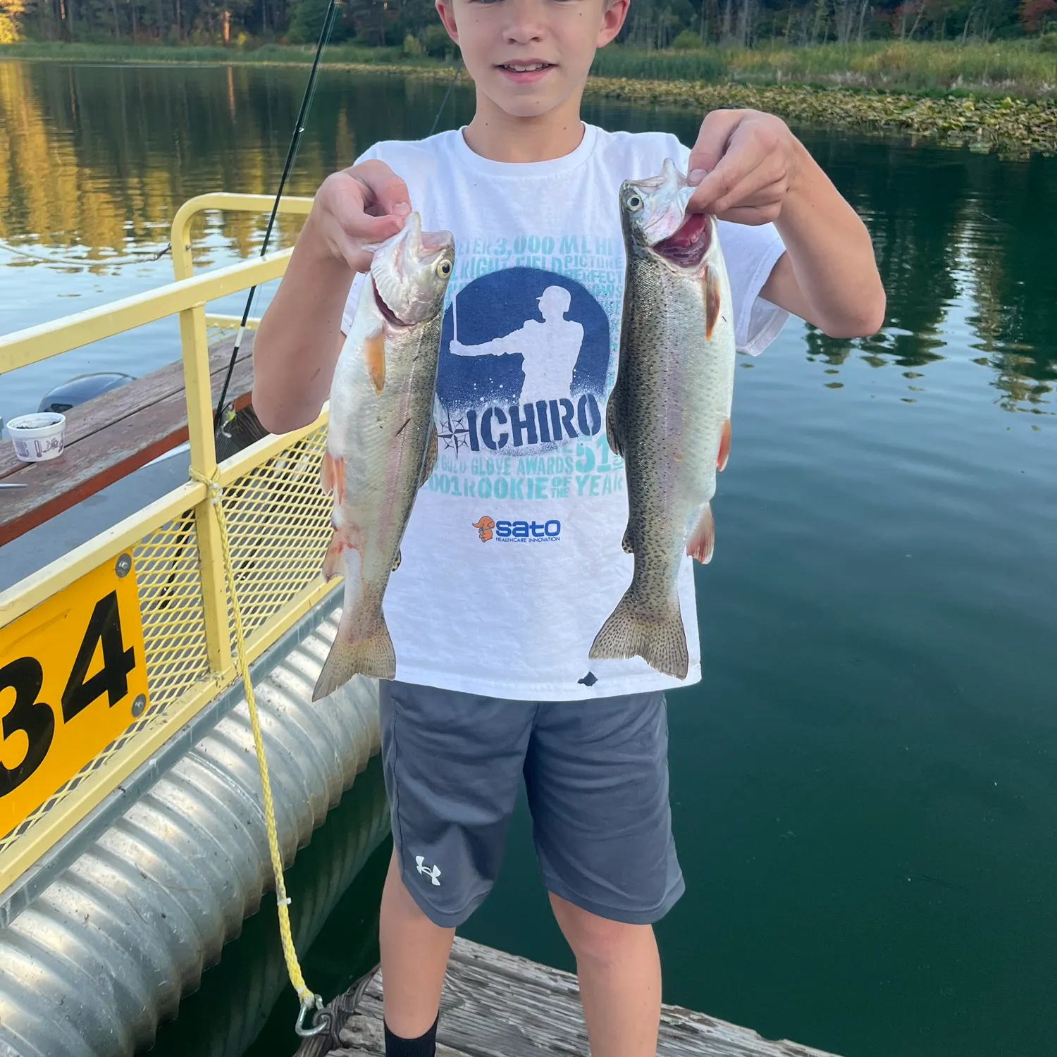 Rainbow trout caught on Fishbrain
