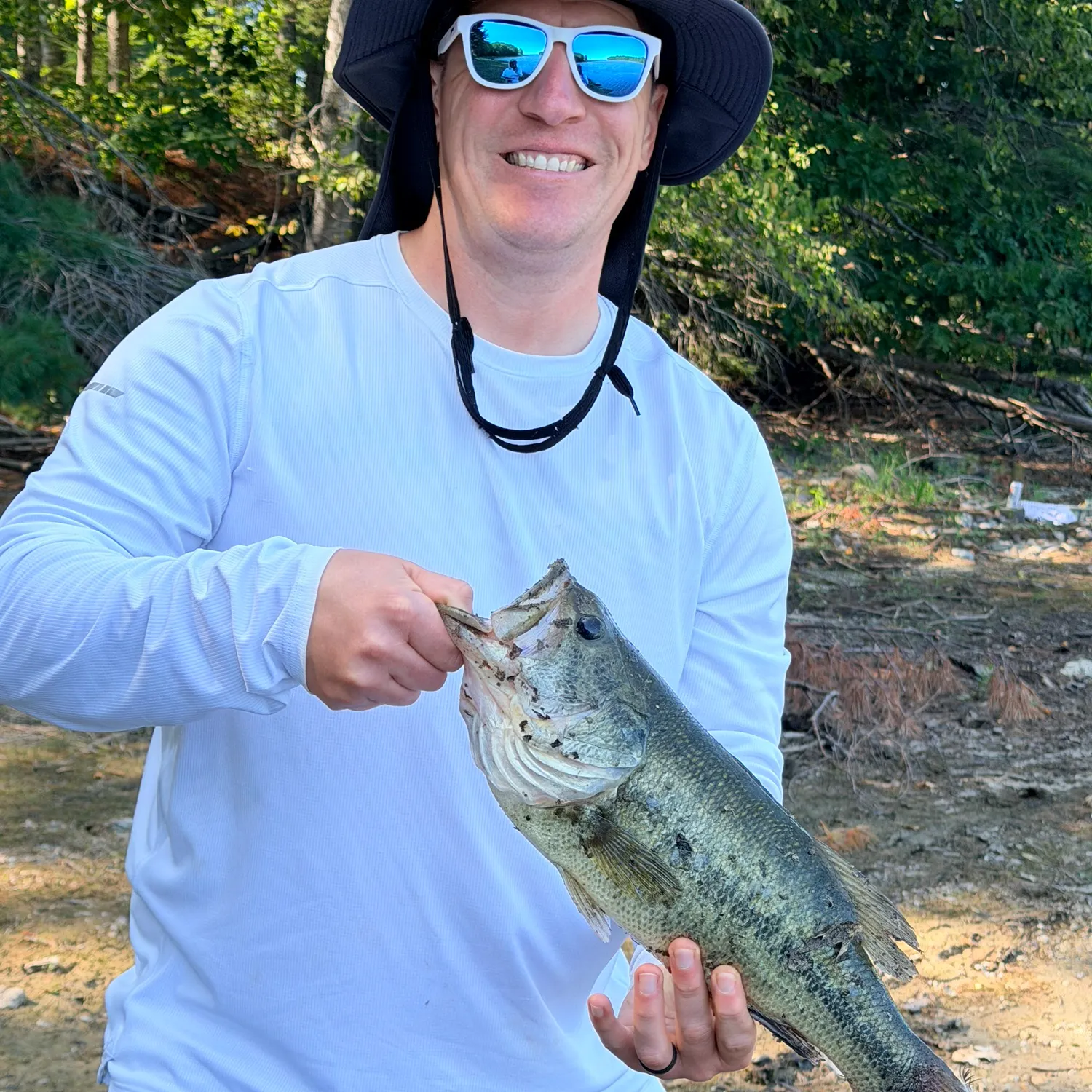 Largemouth bass caught on Fishbrain
