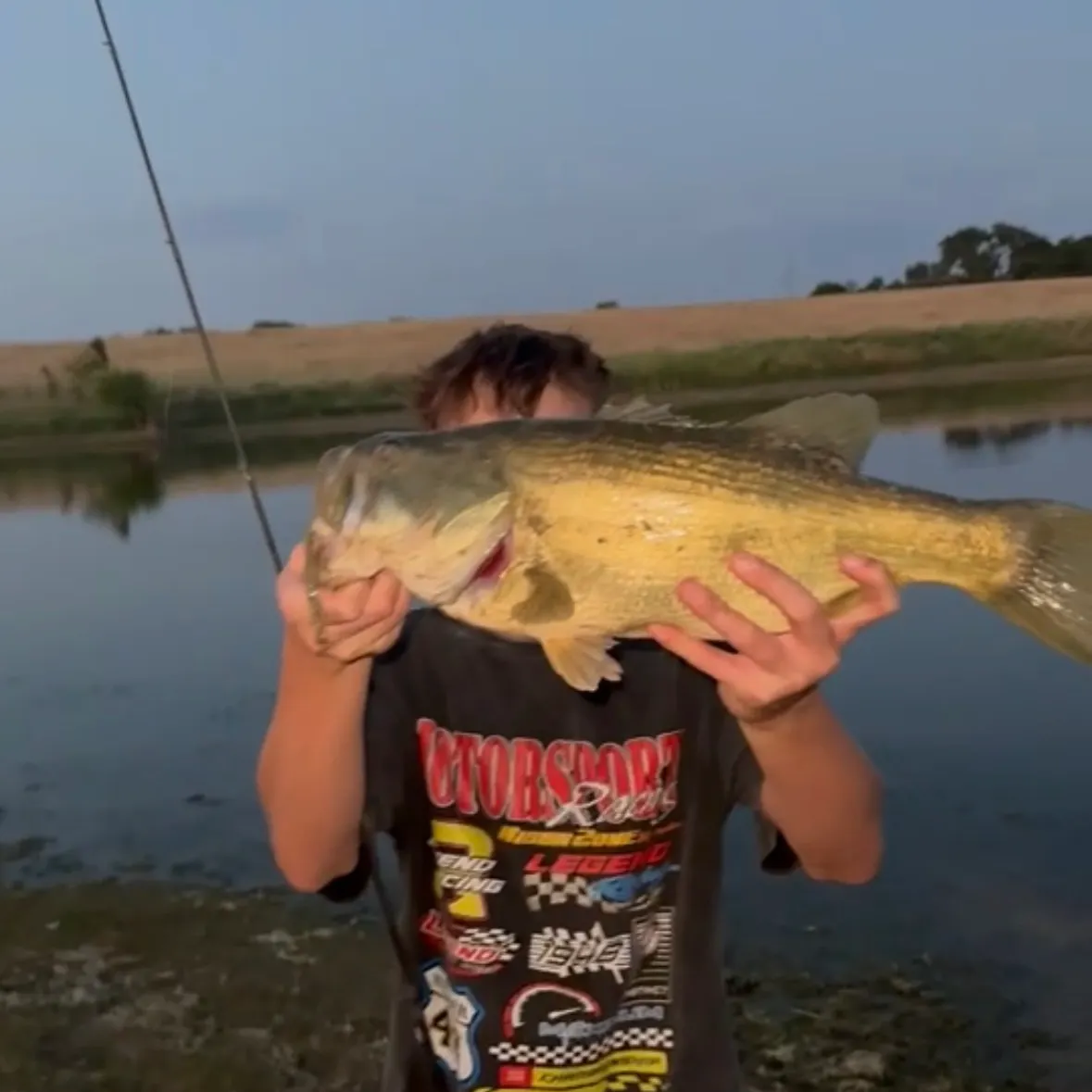 Largemouth bass caught on Fishbrain