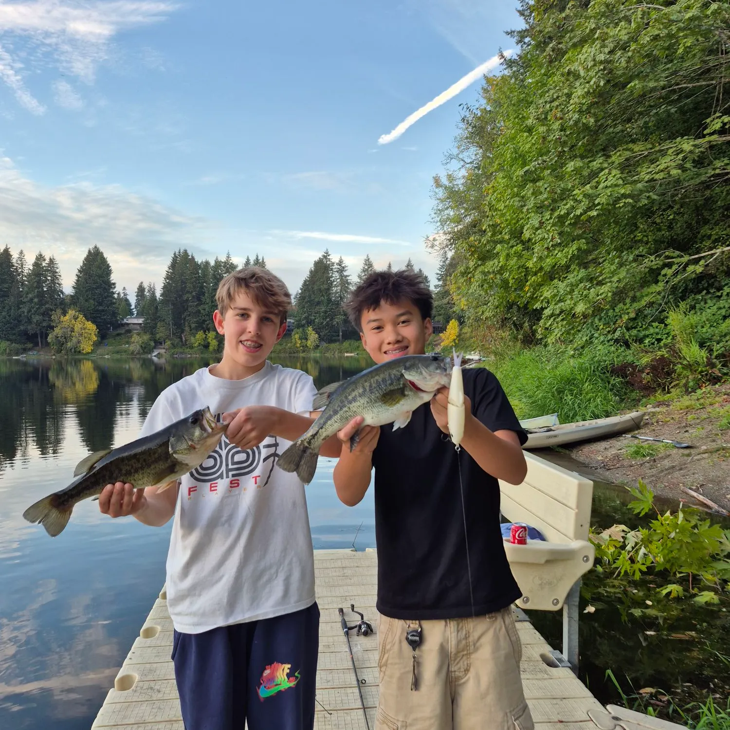 Largemouth bass caught on Fishbrain