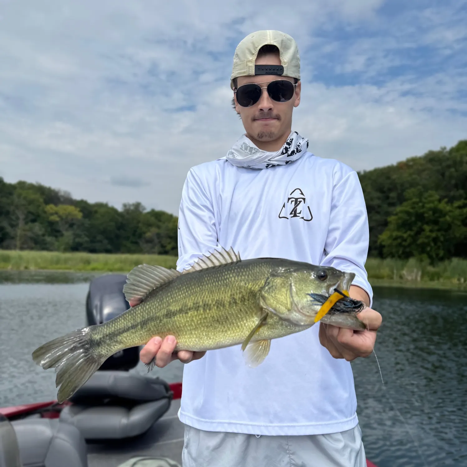 Largemouth bass caught on Fishbrain