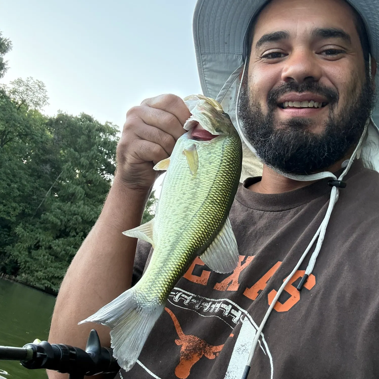 Largemouth bass caught on Fishbrain