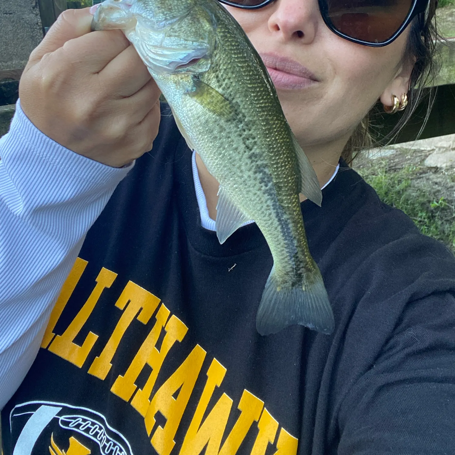 Largemouth bass caught on Fishbrain