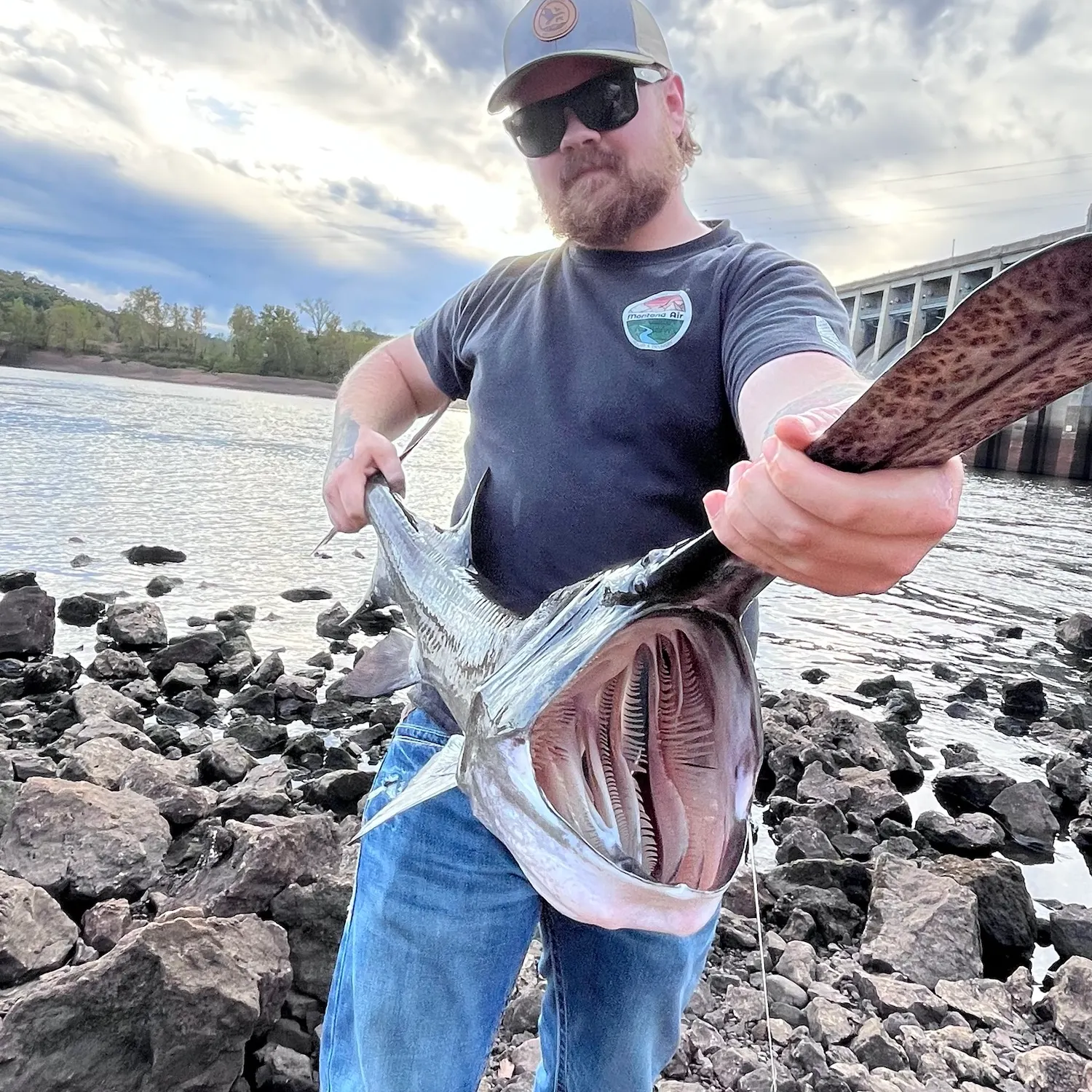 Paddlefish caught on Fishbrain