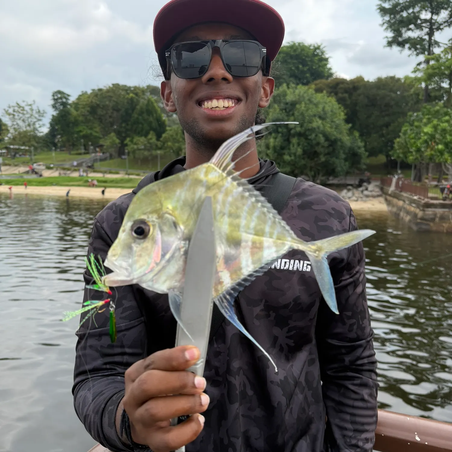 Indian threadfish caught on Fishbrain