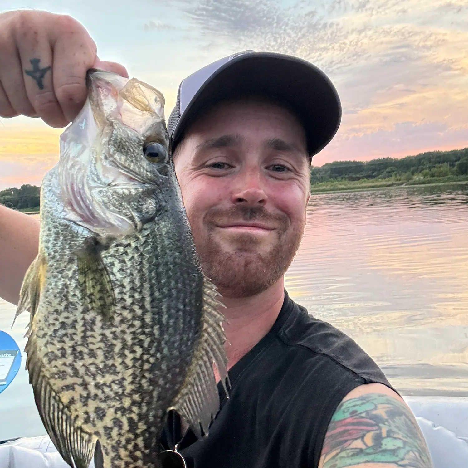 Black crappie caught on Fishbrain
