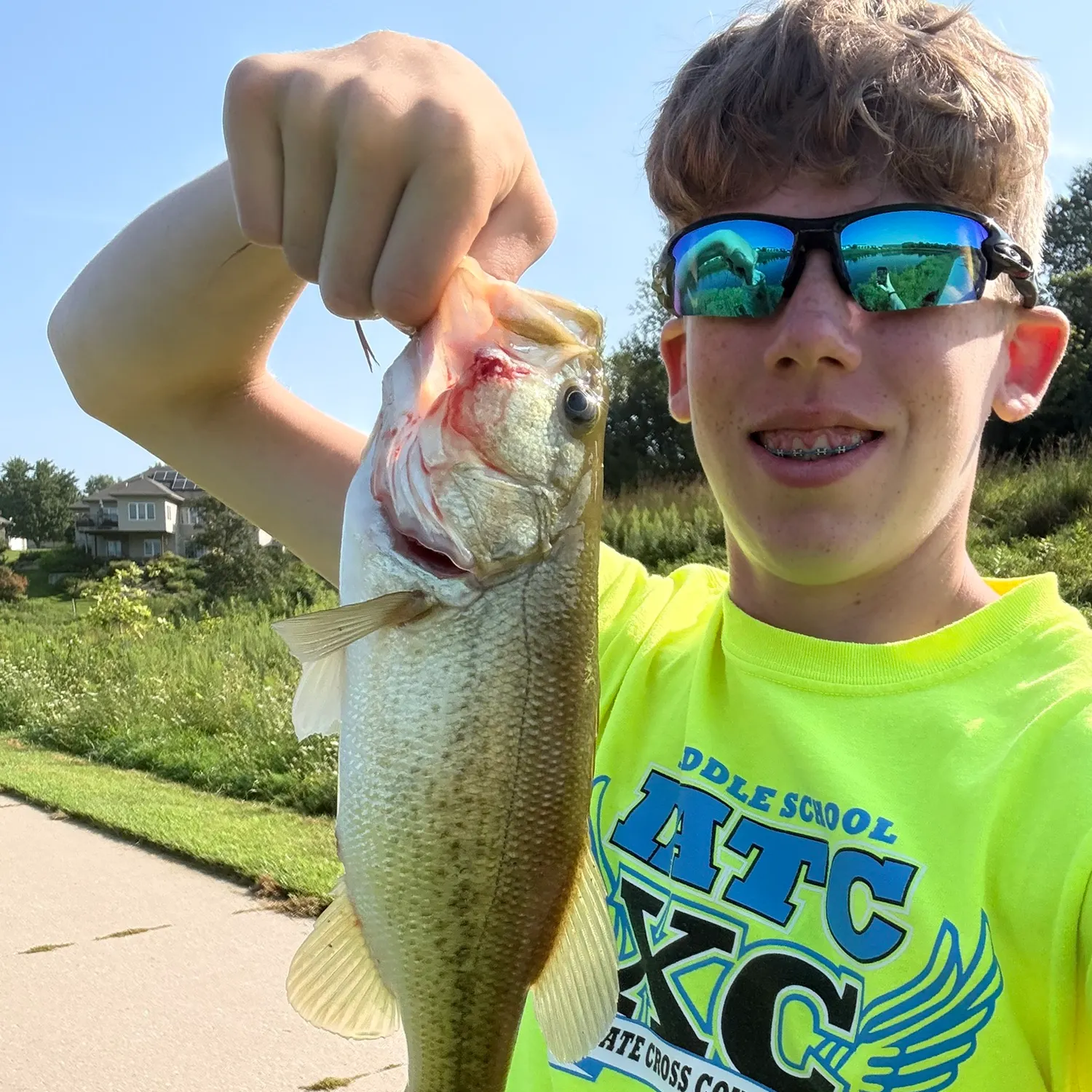 Largemouth bass caught on Fishbrain