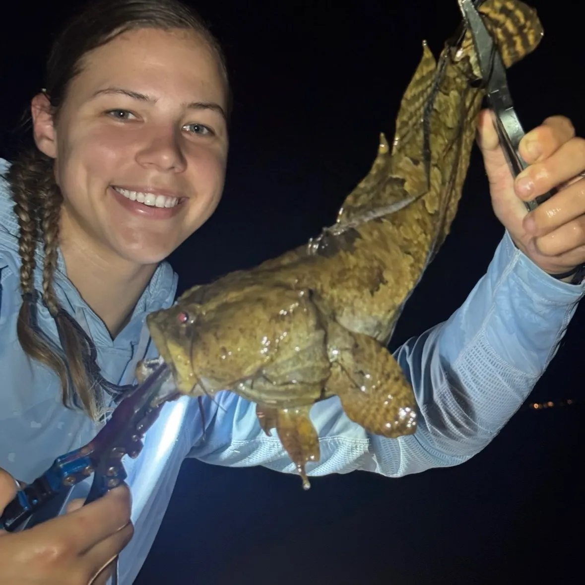 The most recent Oyster toadfish catches on Fishbrain