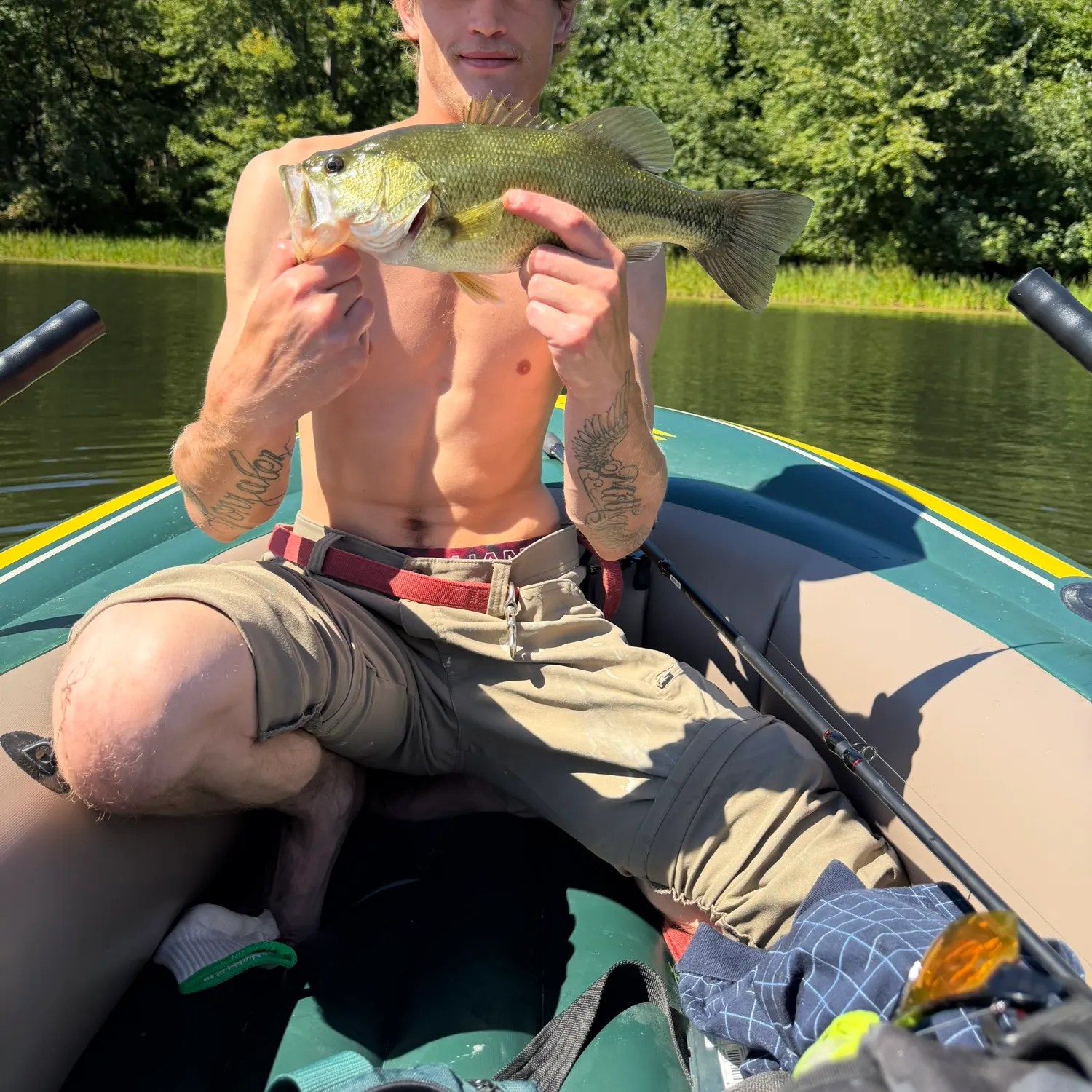 Largemouth bass caught on Fishbrain