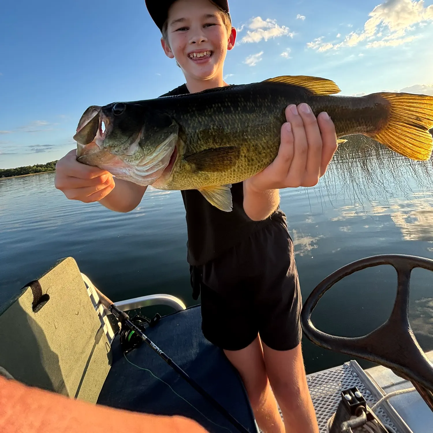 Largemouth bass caught on Fishbrain