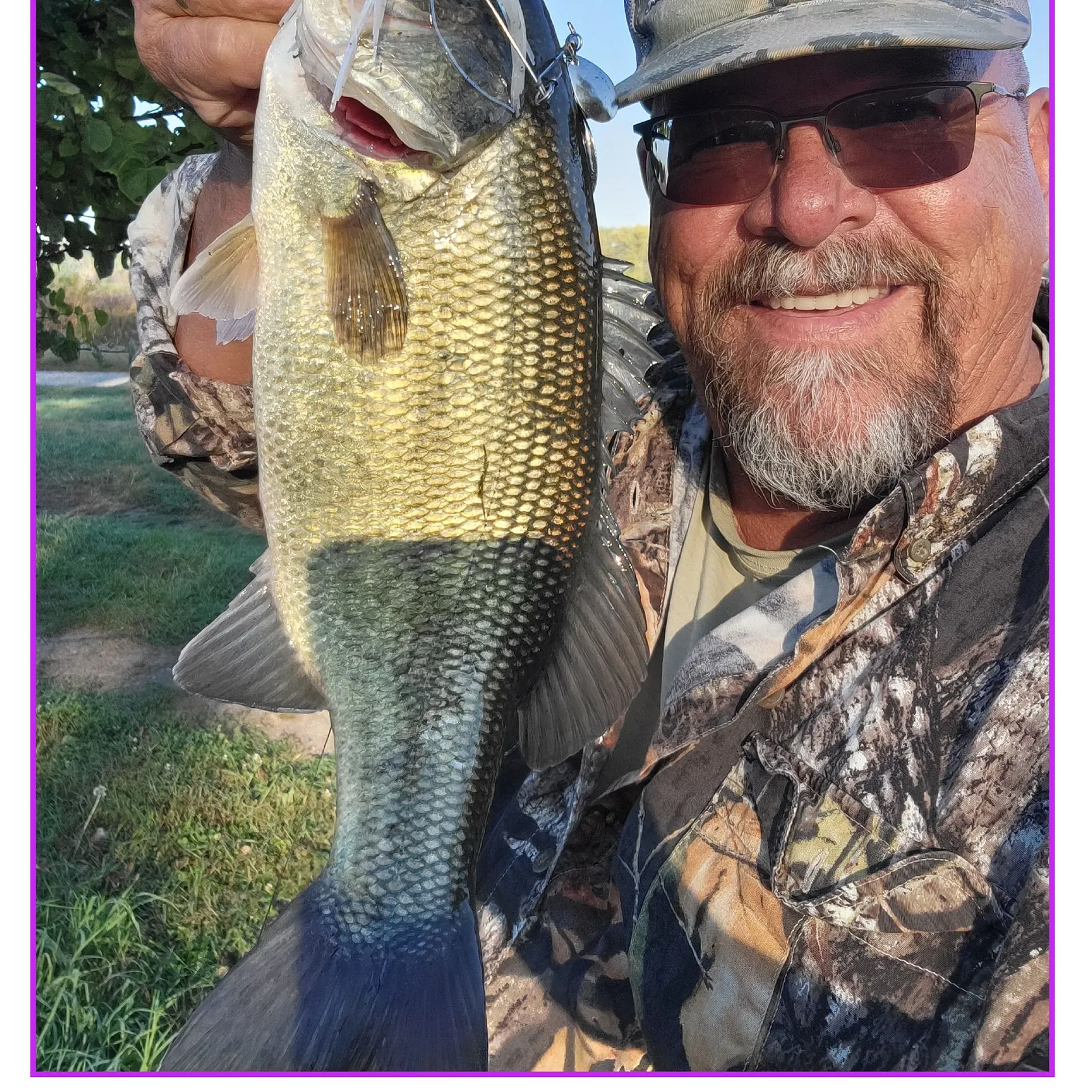 Largemouth bass caught on Fishbrain
