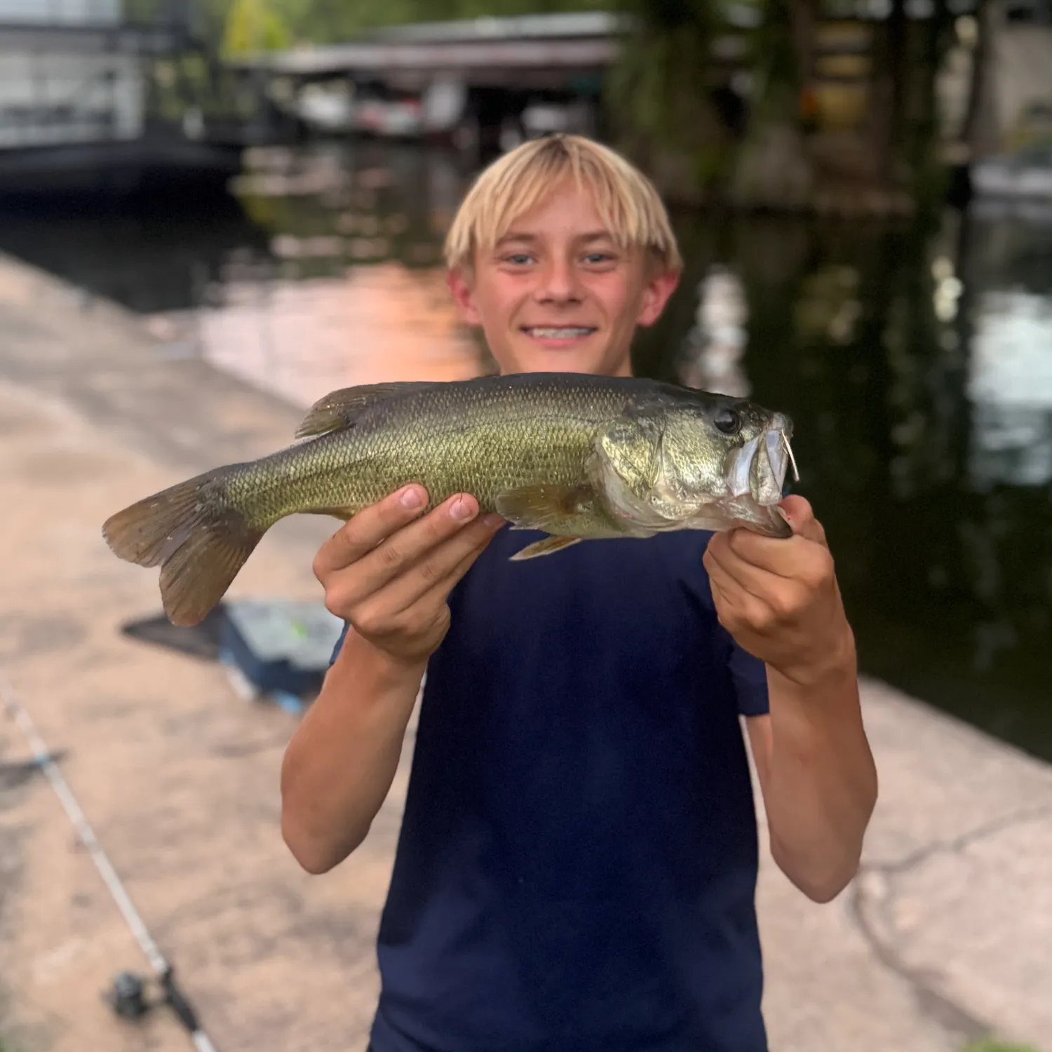 Largemouth bass caught on Fishbrain