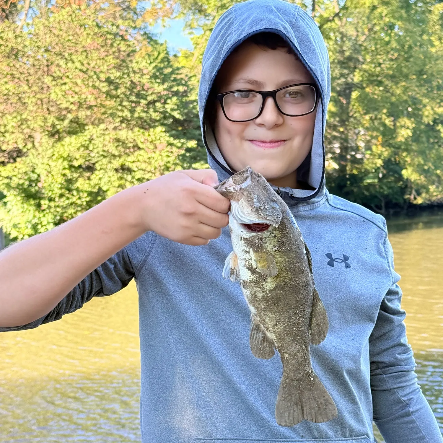 Largemouth bass caught on Fishbrain