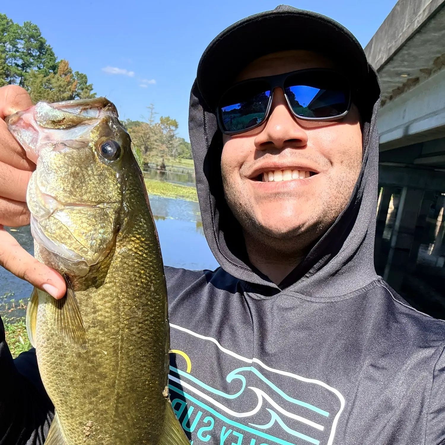 Largemouth bass caught on Fishbrain