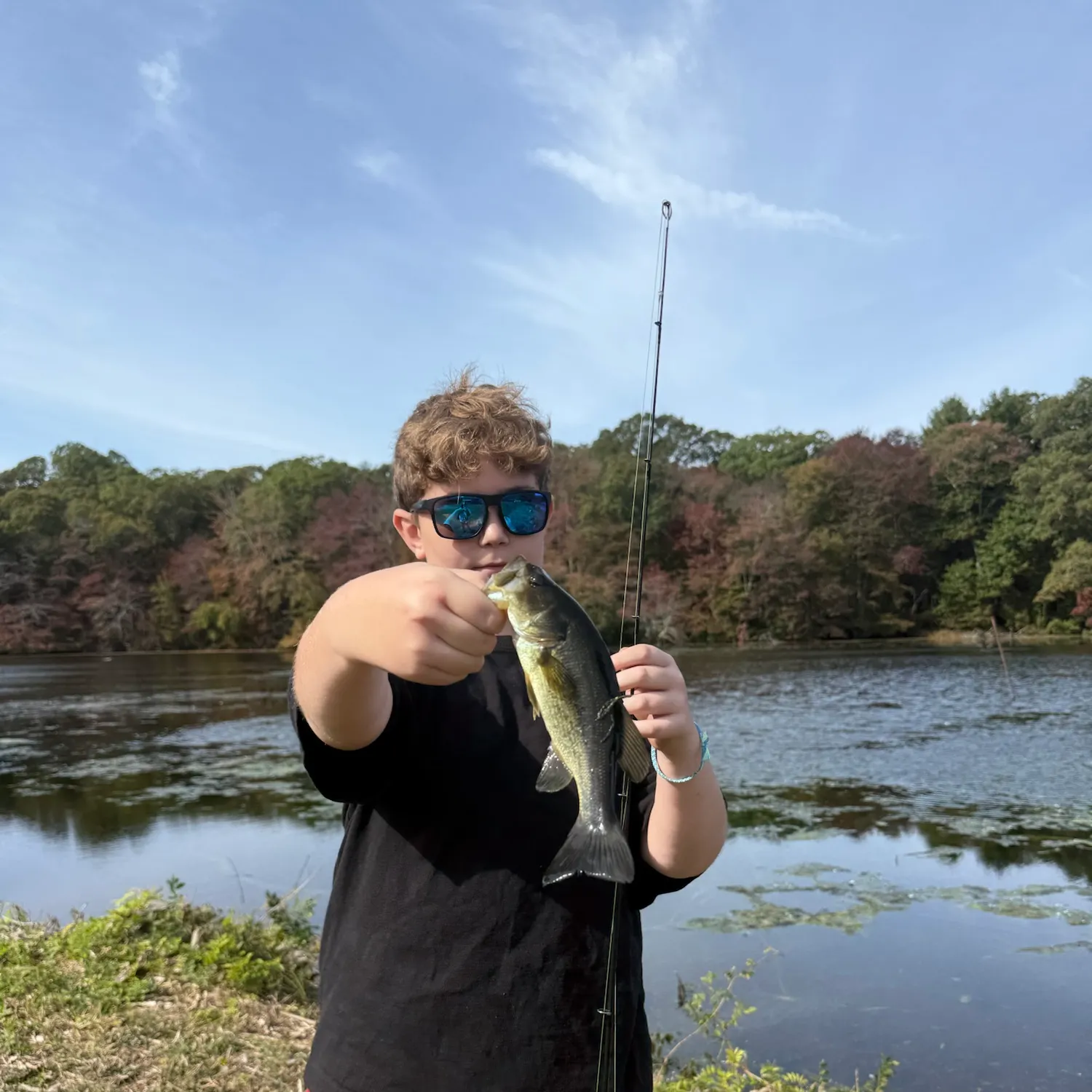 Largemouth bass caught on Fishbrain