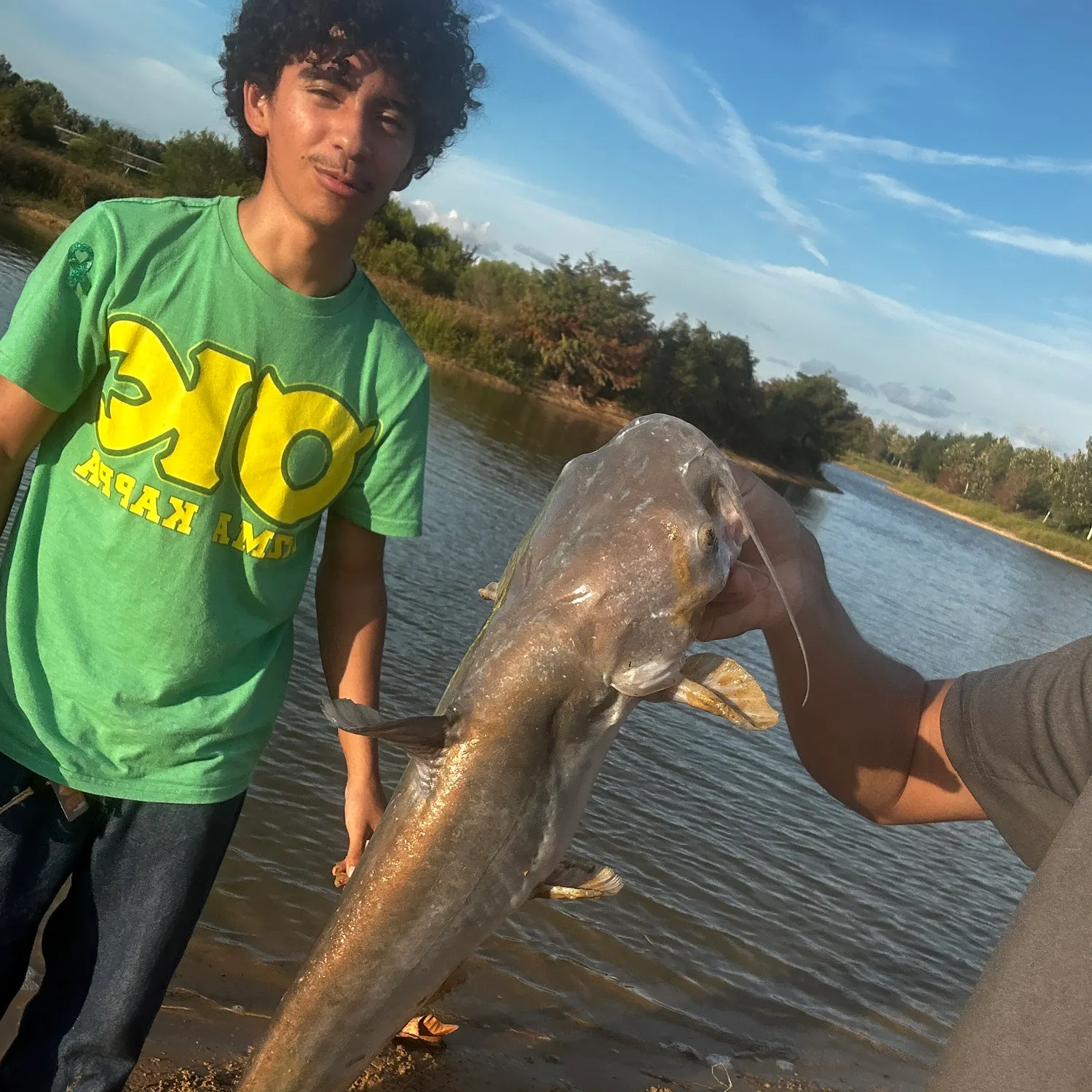 Blue catfish caught on Fishbrain