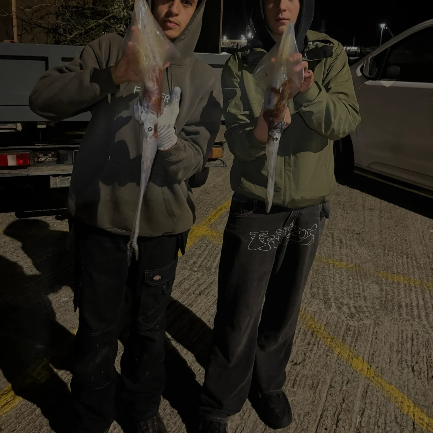Market squid caught on Fishbrain
