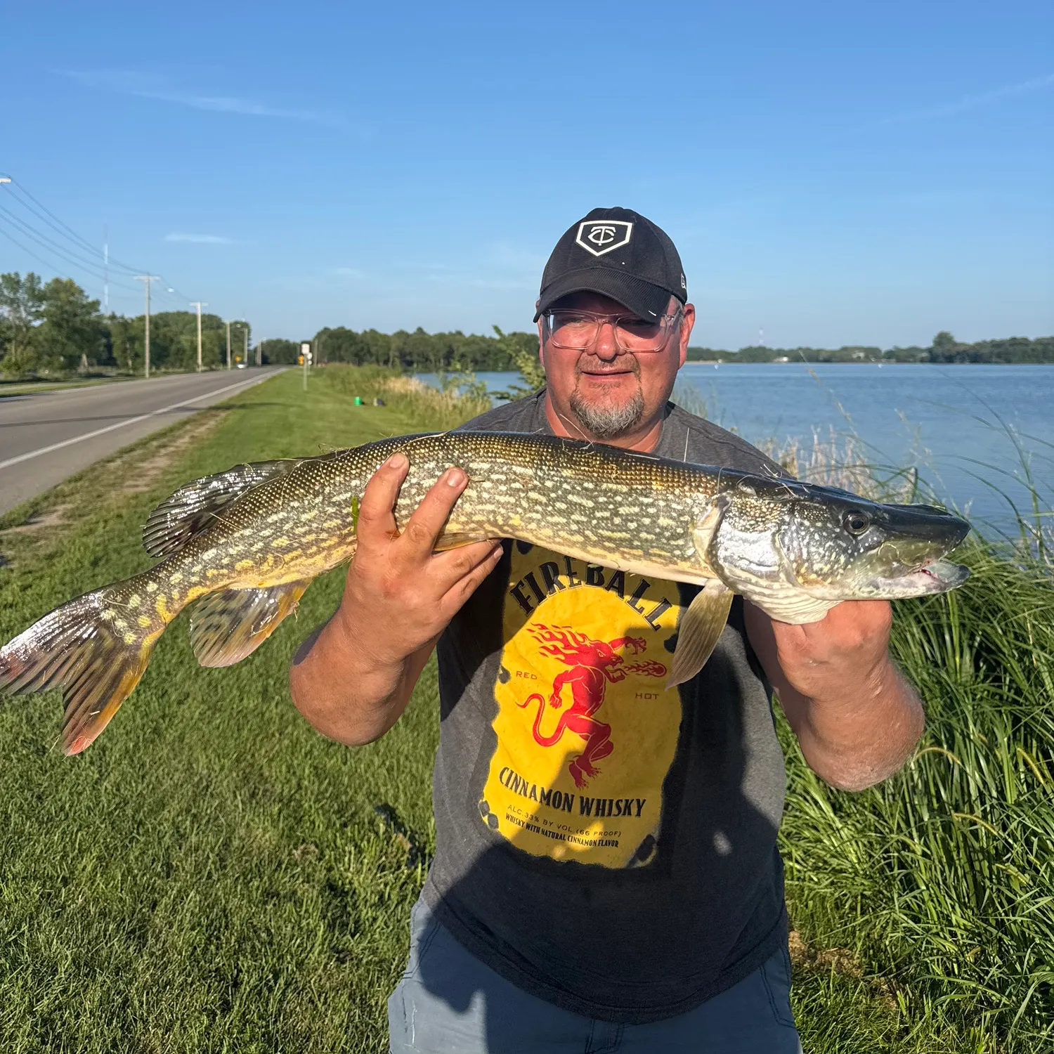 Northern pike caught on Fishbrain