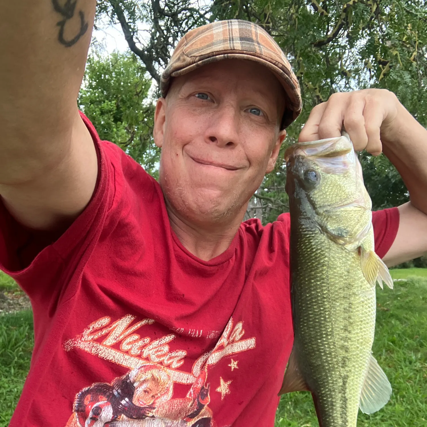 Largemouth bass caught on Fishbrain