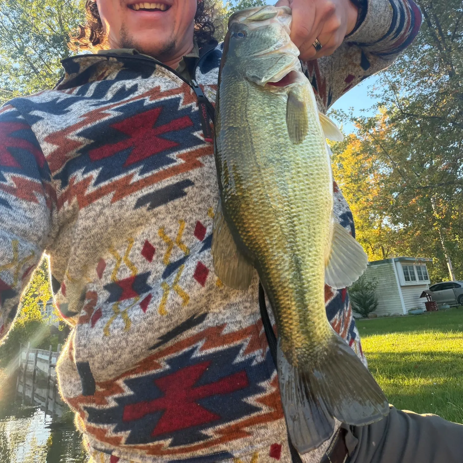 Largemouth bass caught on Fishbrain