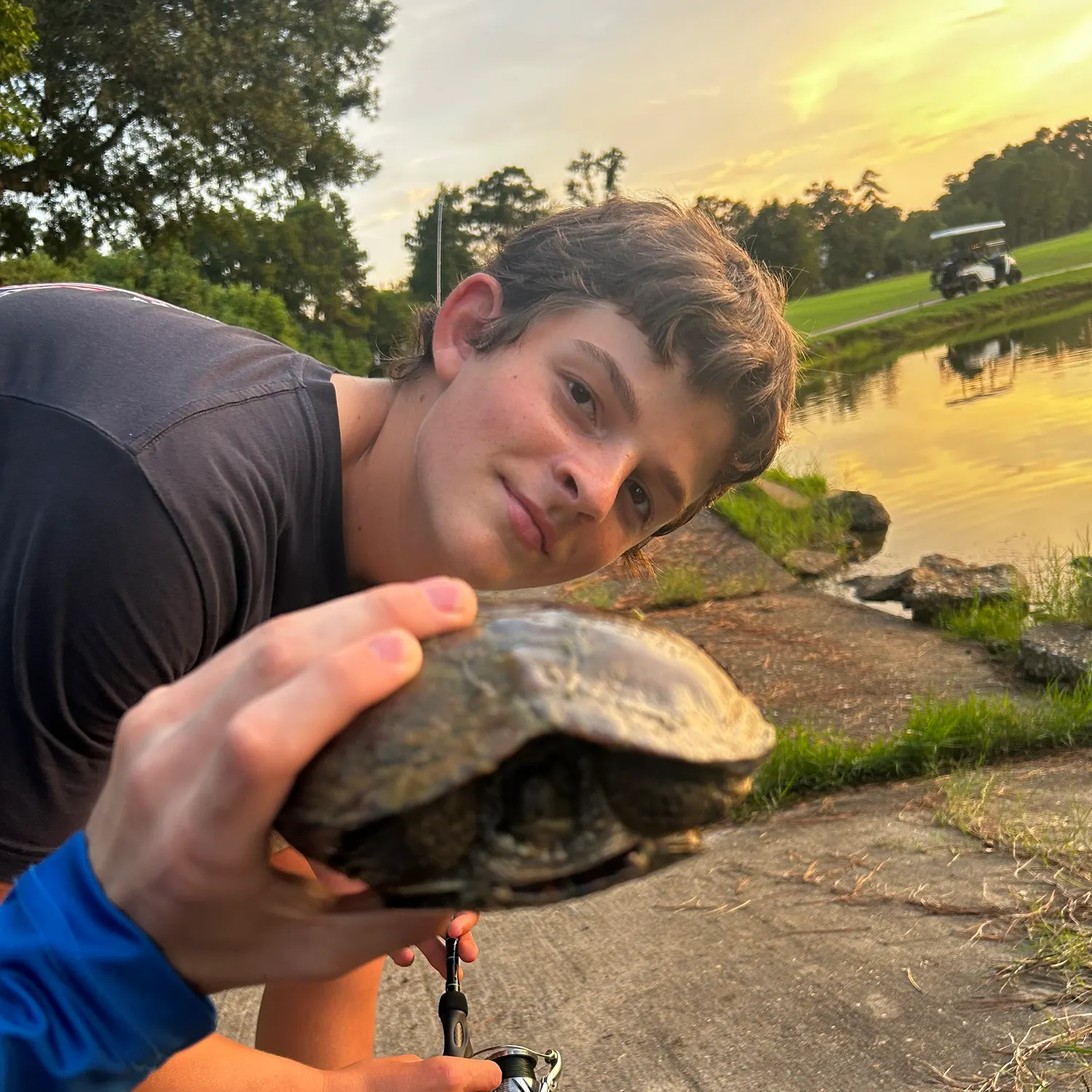 Pond slider turtle caught on Fishbrain