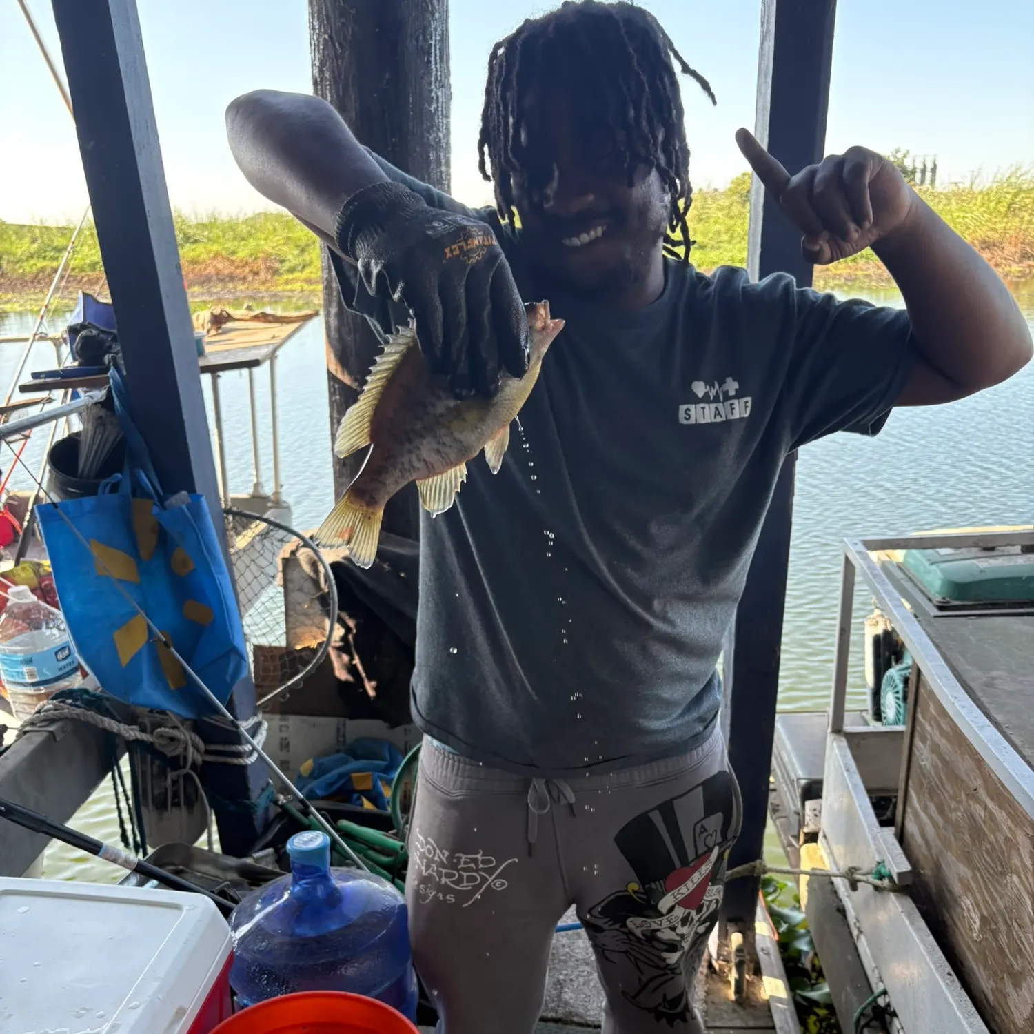Redear sunfish caught on Fishbrain