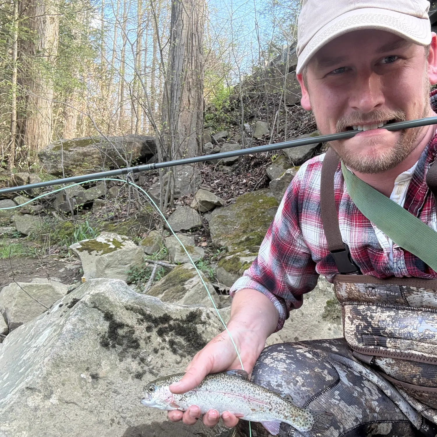 Rainbow trout caught on Fishbrain