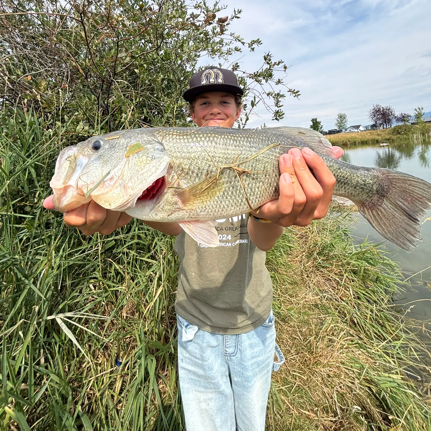 Largemouth bass caught on Fishbrain
