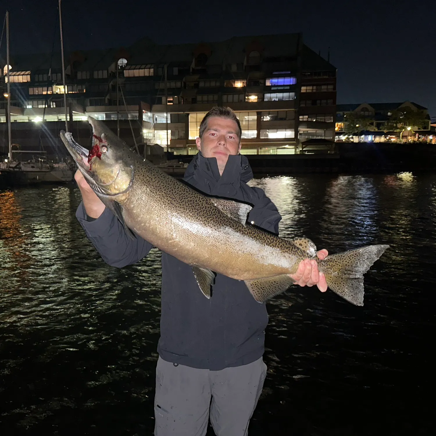 Chinook salmon caught on Fishbrain