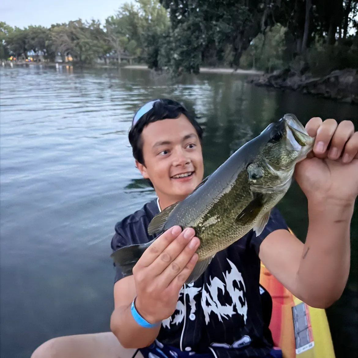 Largemouth bass caught on Fishbrain