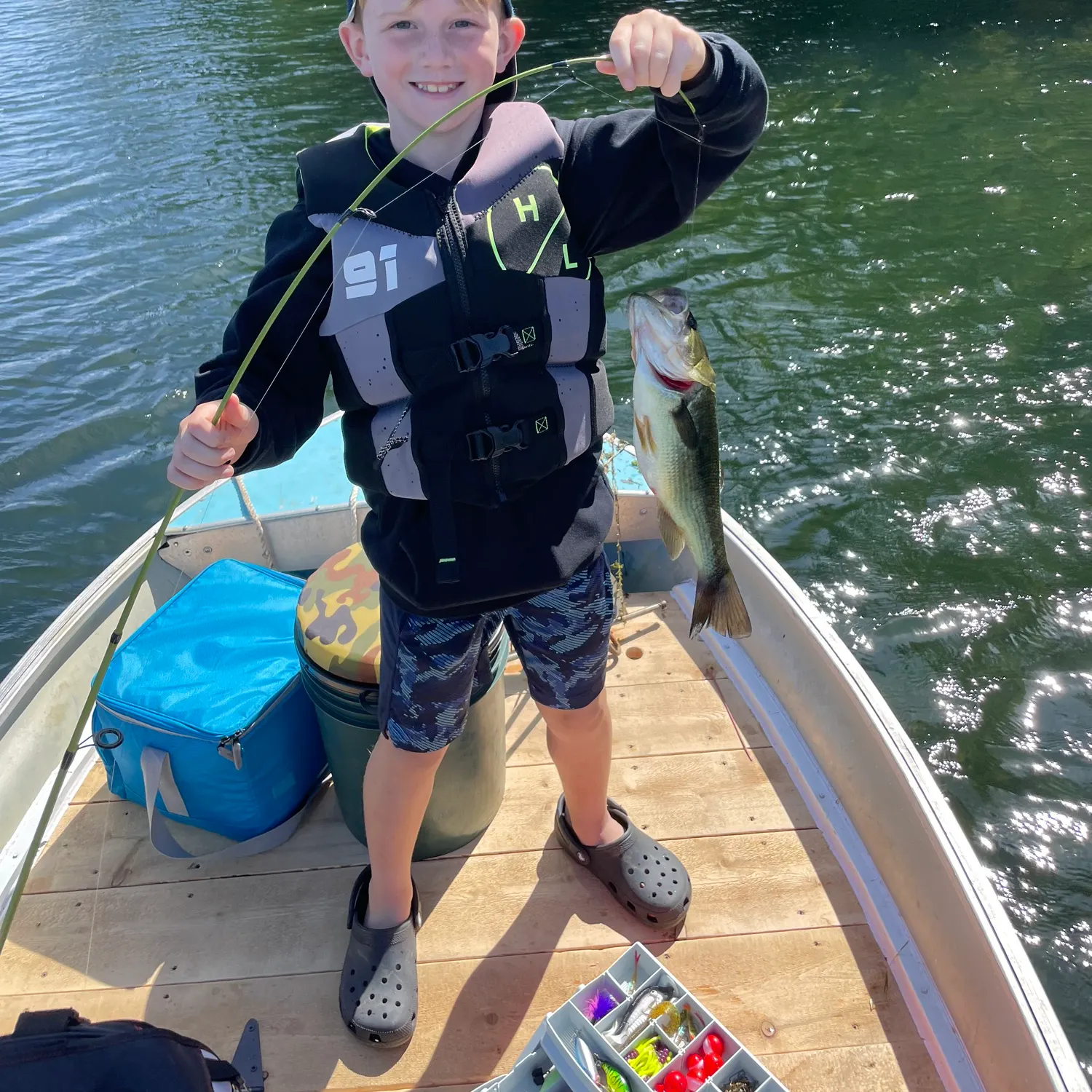Largemouth bass caught on Fishbrain