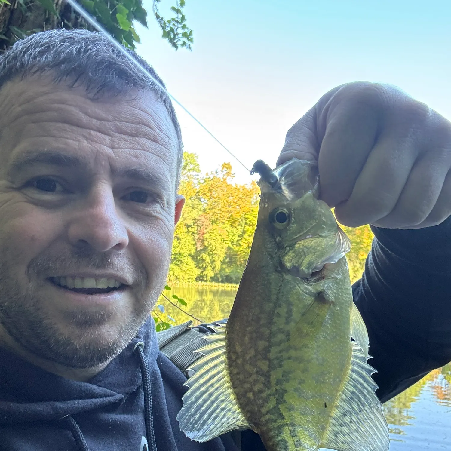 Black crappie caught on Fishbrain