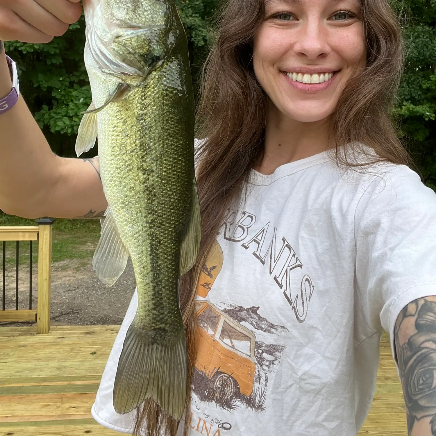 Largemouth bass caught on Fishbrain