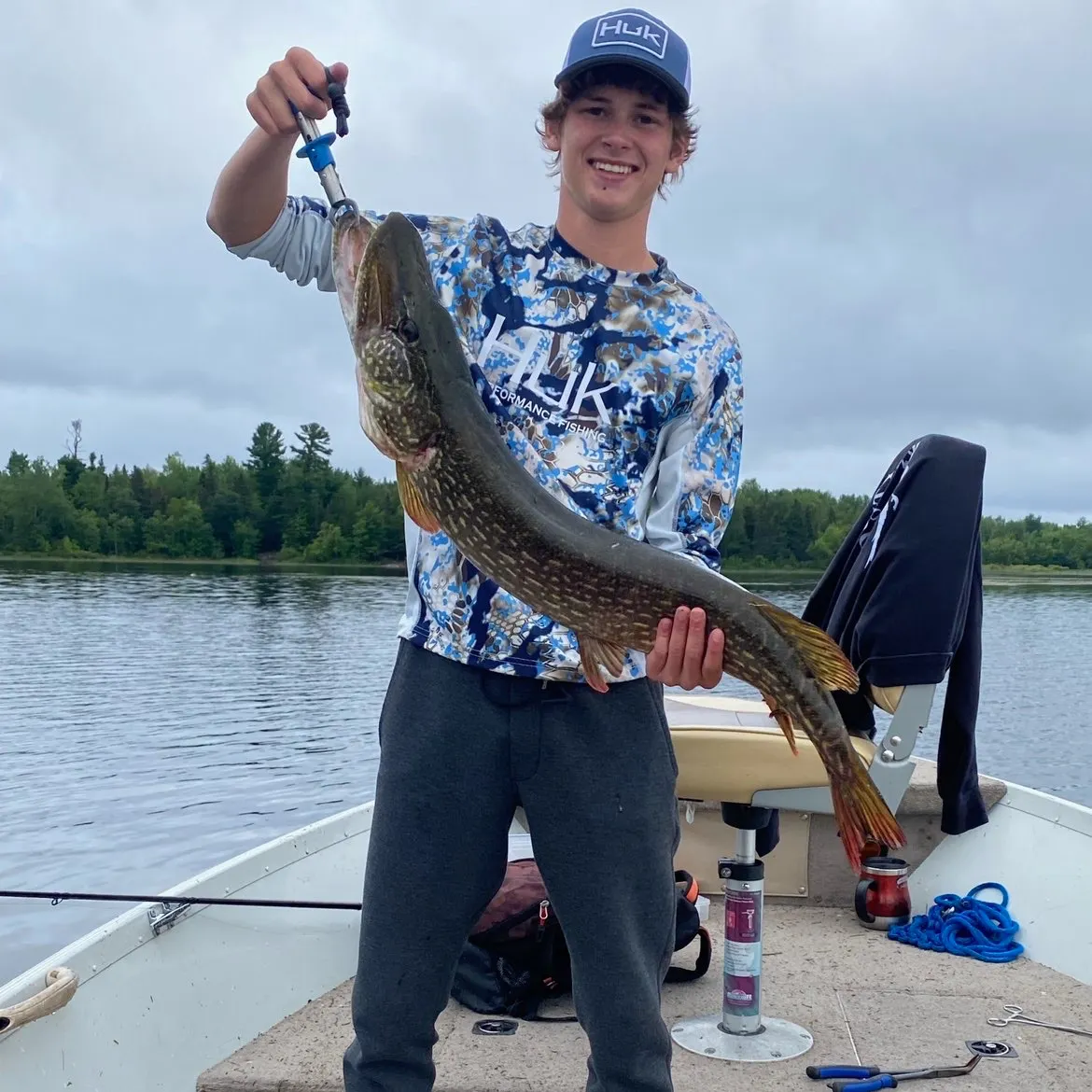 Northern pike caught on Fishbrain