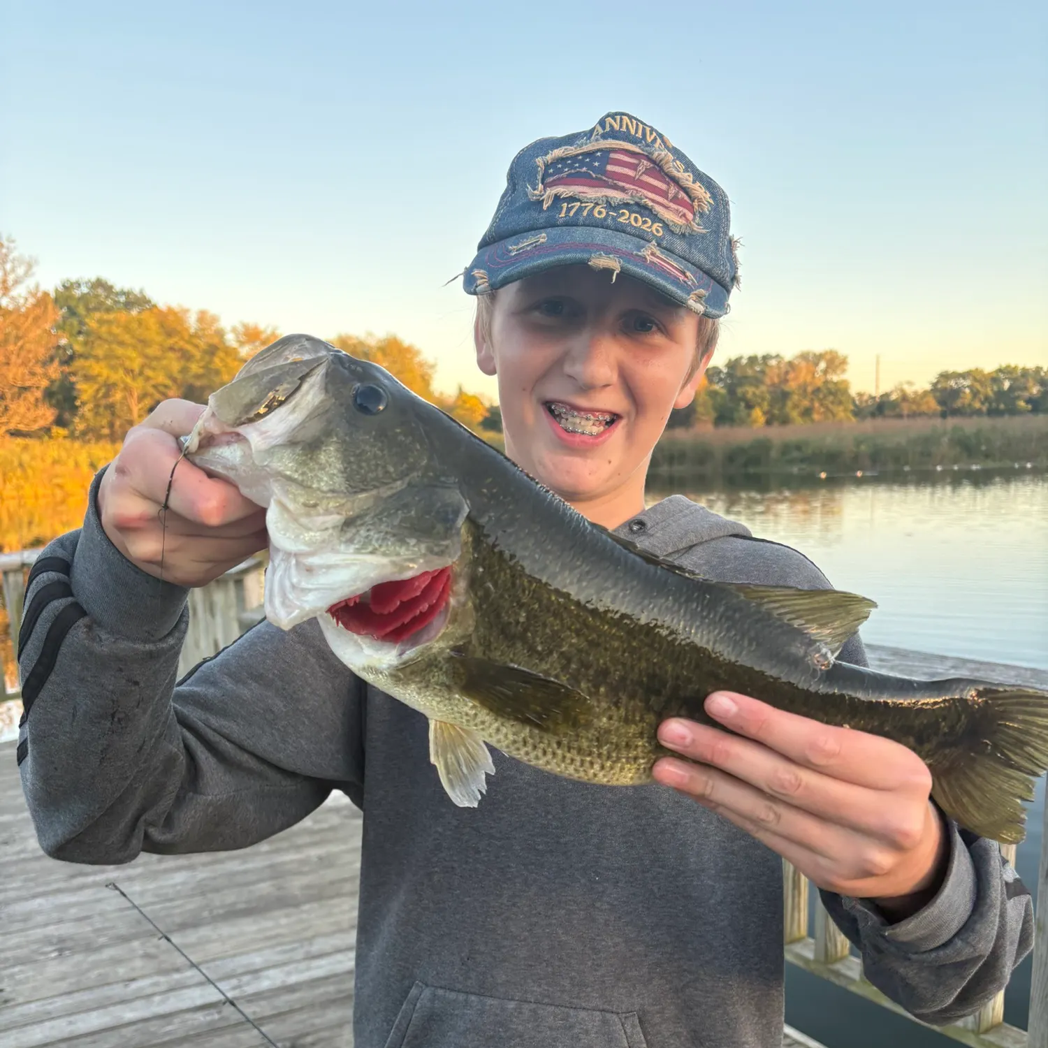 Largemouth bass caught on Fishbrain
