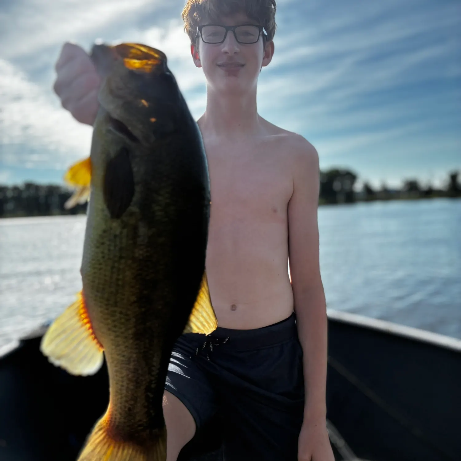 Largemouth bass caught on Fishbrain
