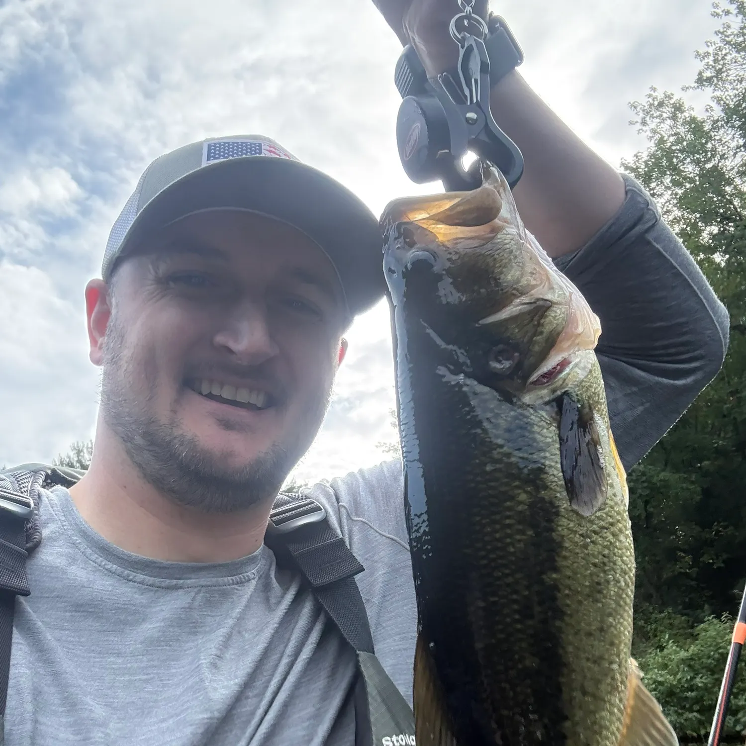 Largemouth bass caught on Fishbrain