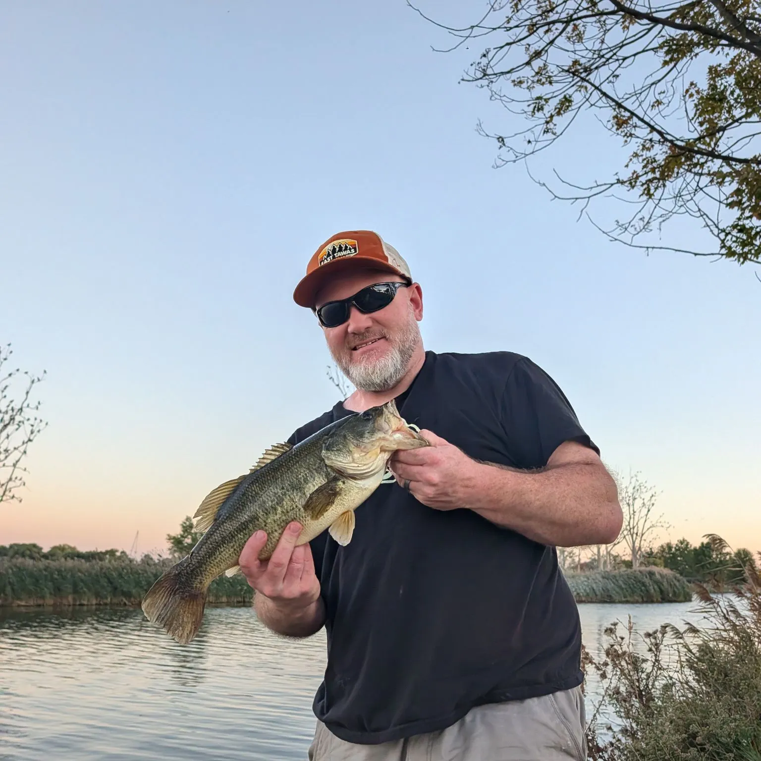 Largemouth bass caught on Fishbrain