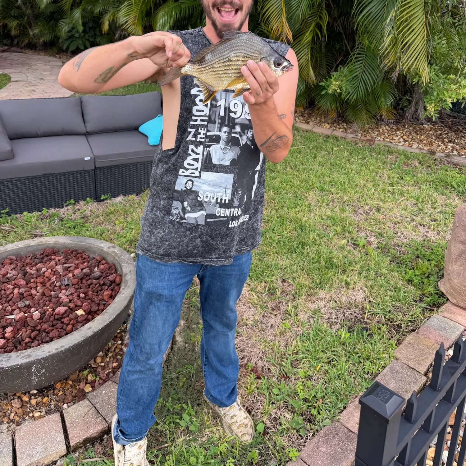Striped mojarra caught on Fishbrain