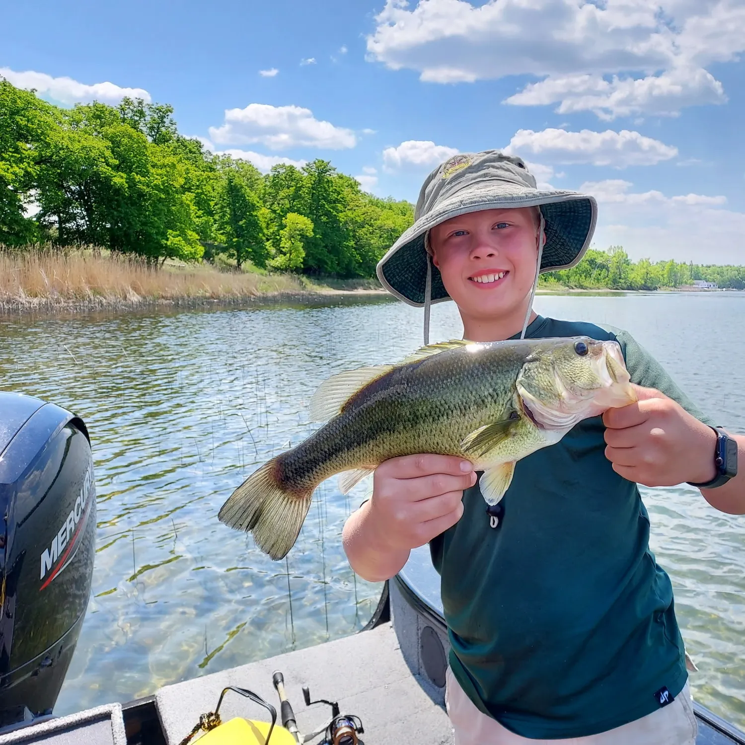 Largemouth bass caught on Fishbrain