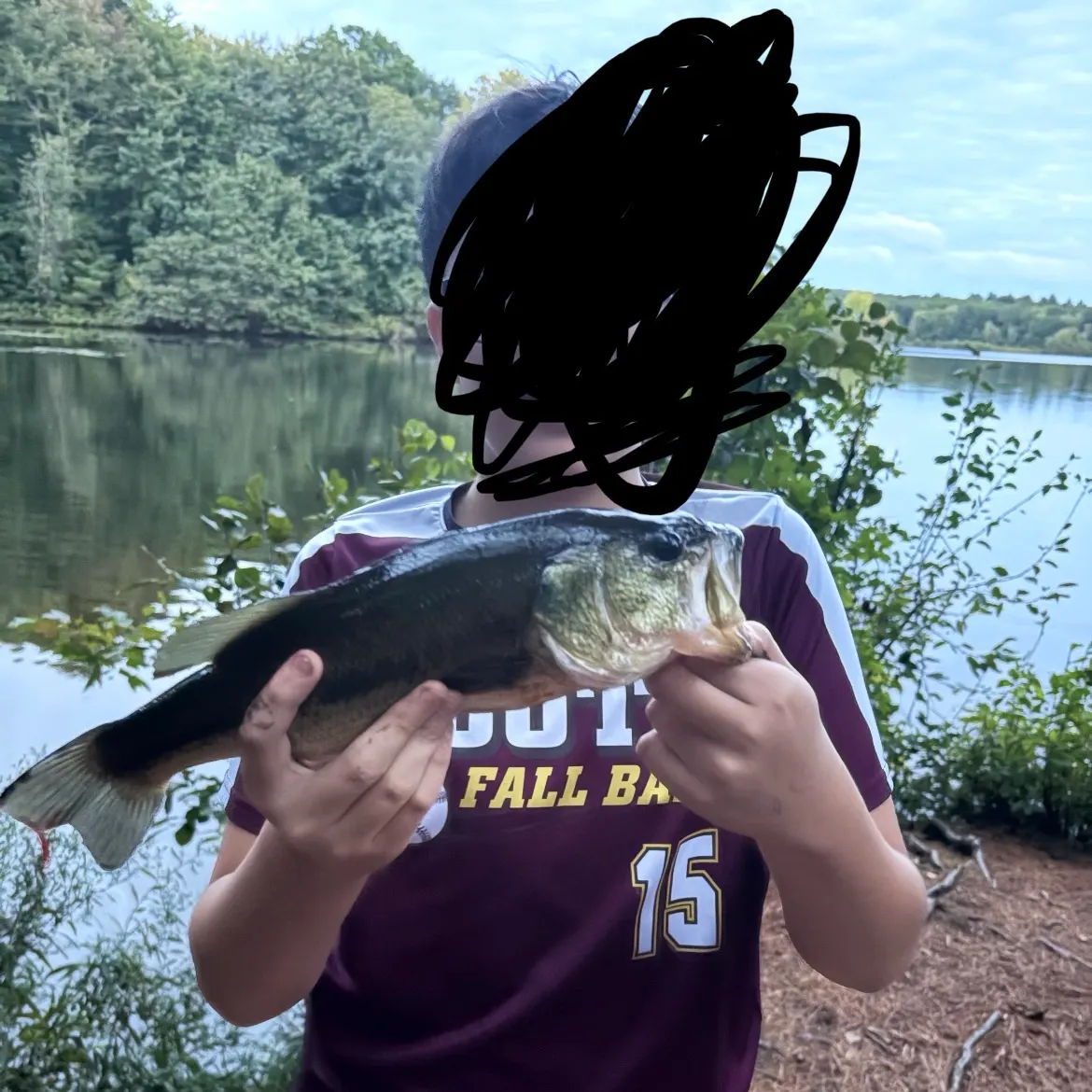 Largemouth bass caught on Fishbrain