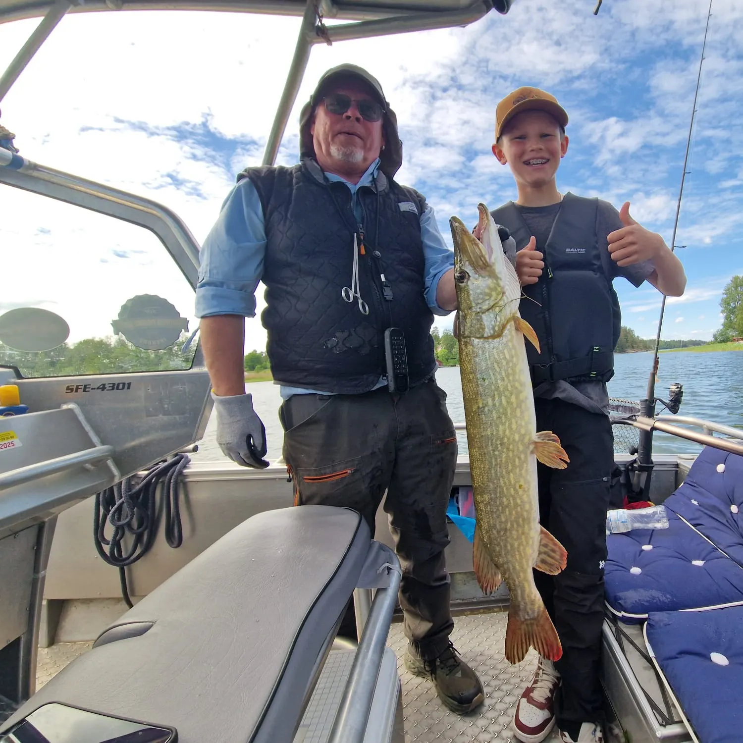 Northern pike caught on Fishbrain