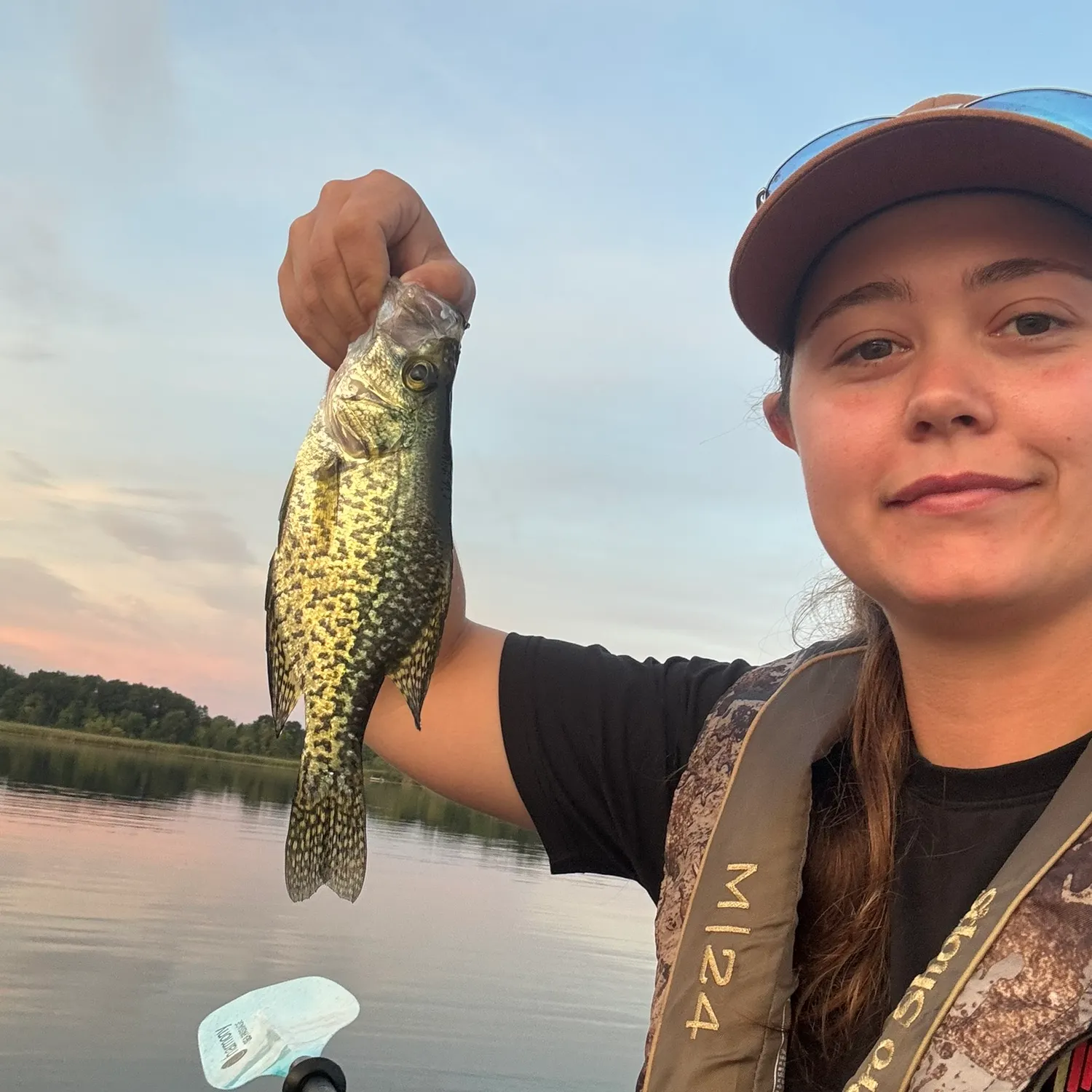 Black crappie caught on Fishbrain