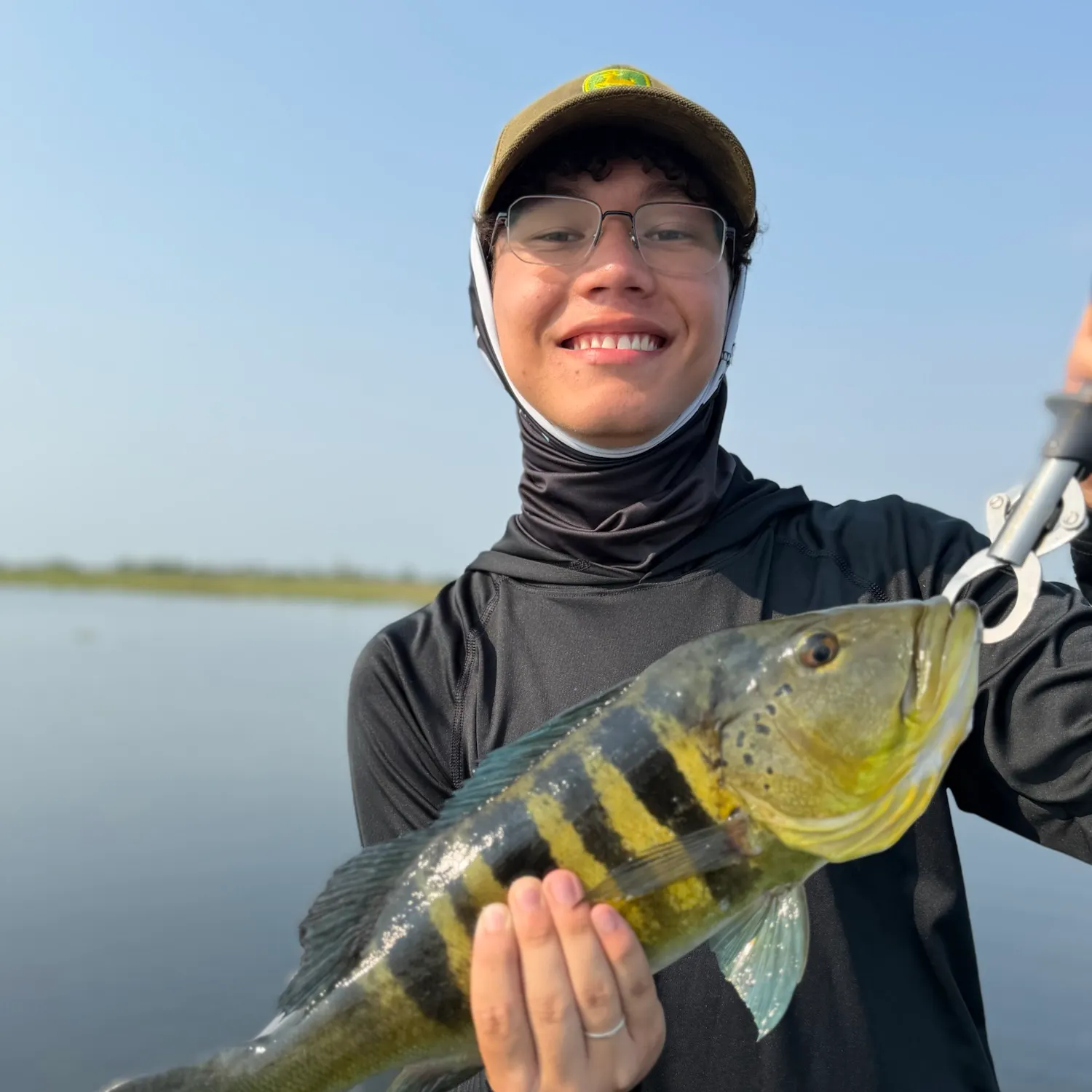 Blue peacock bass caught on Fishbrain