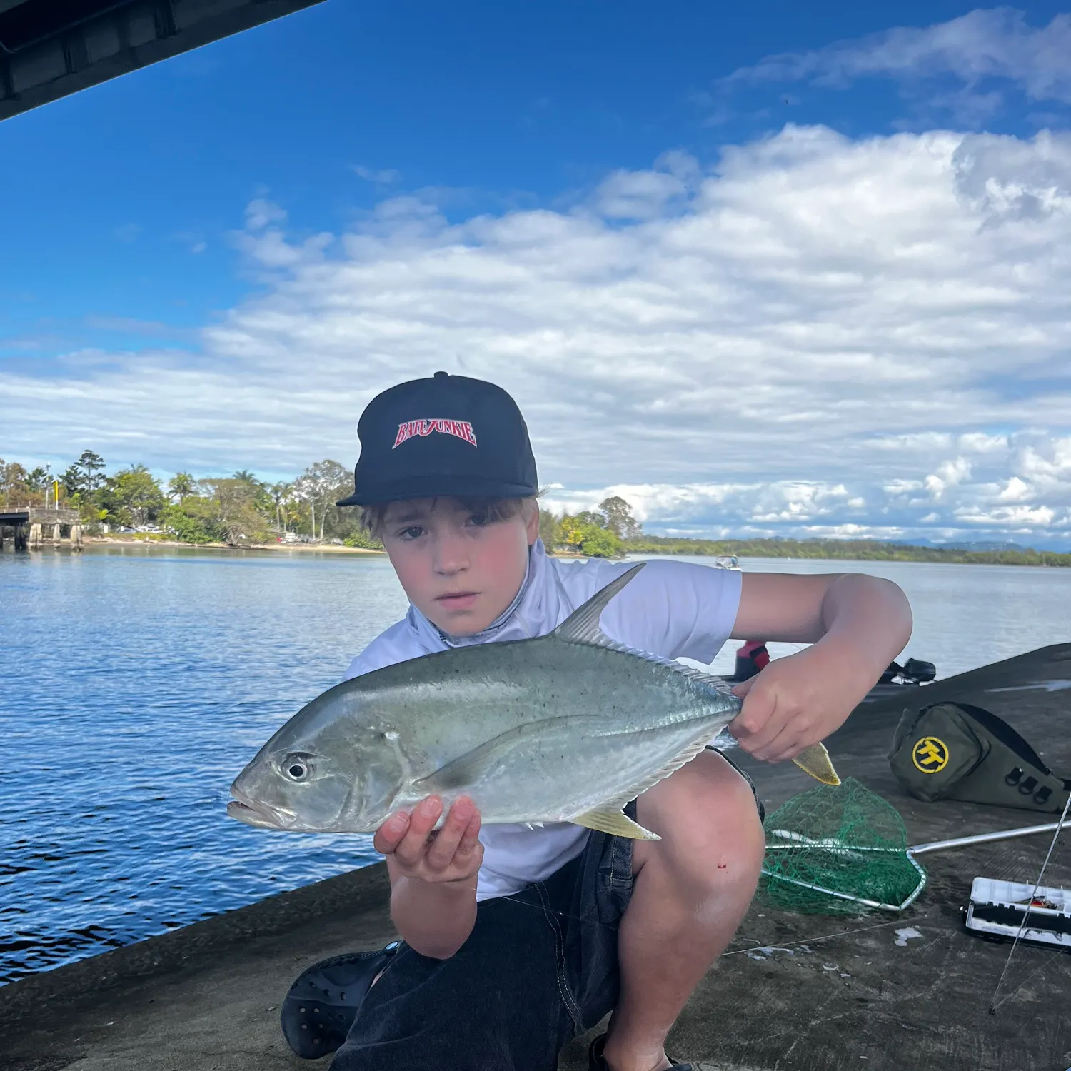 Brassy trevally caught on Fishbrain