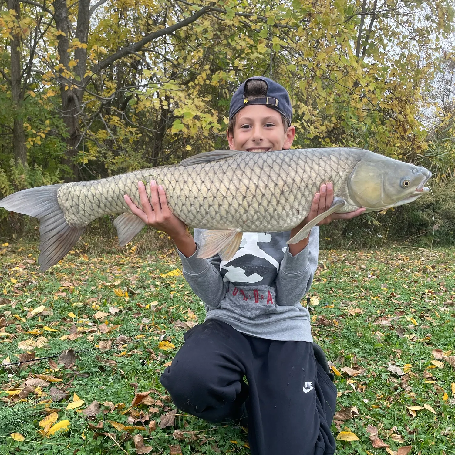 Grass carp caught on Fishbrain