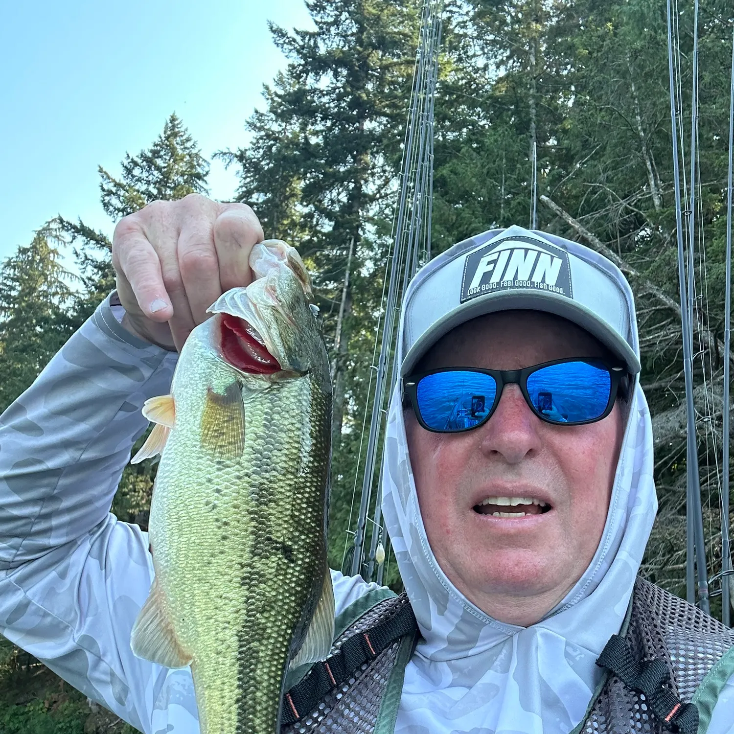 Largemouth bass caught on Fishbrain