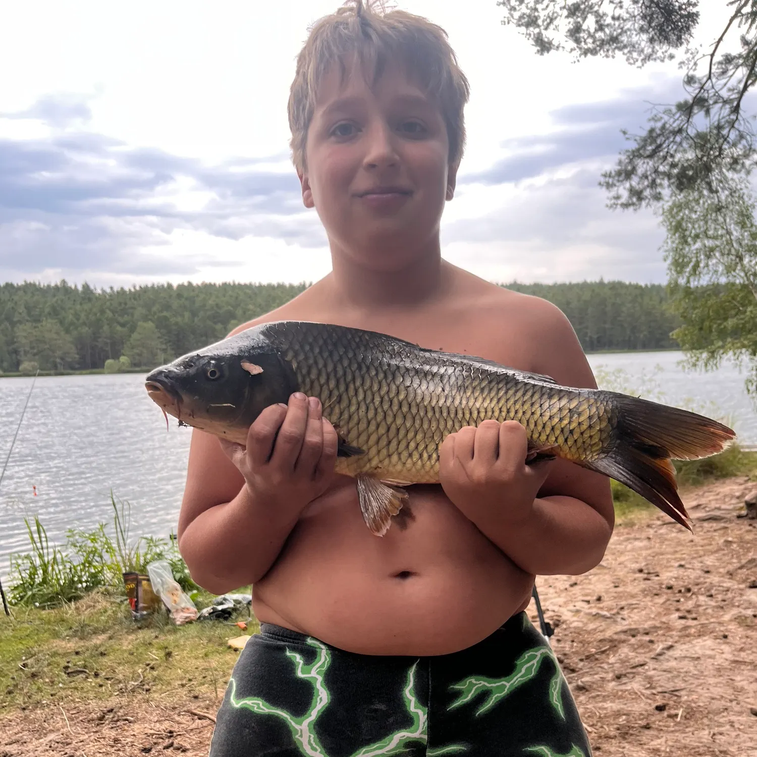 Common carp caught on Fishbrain