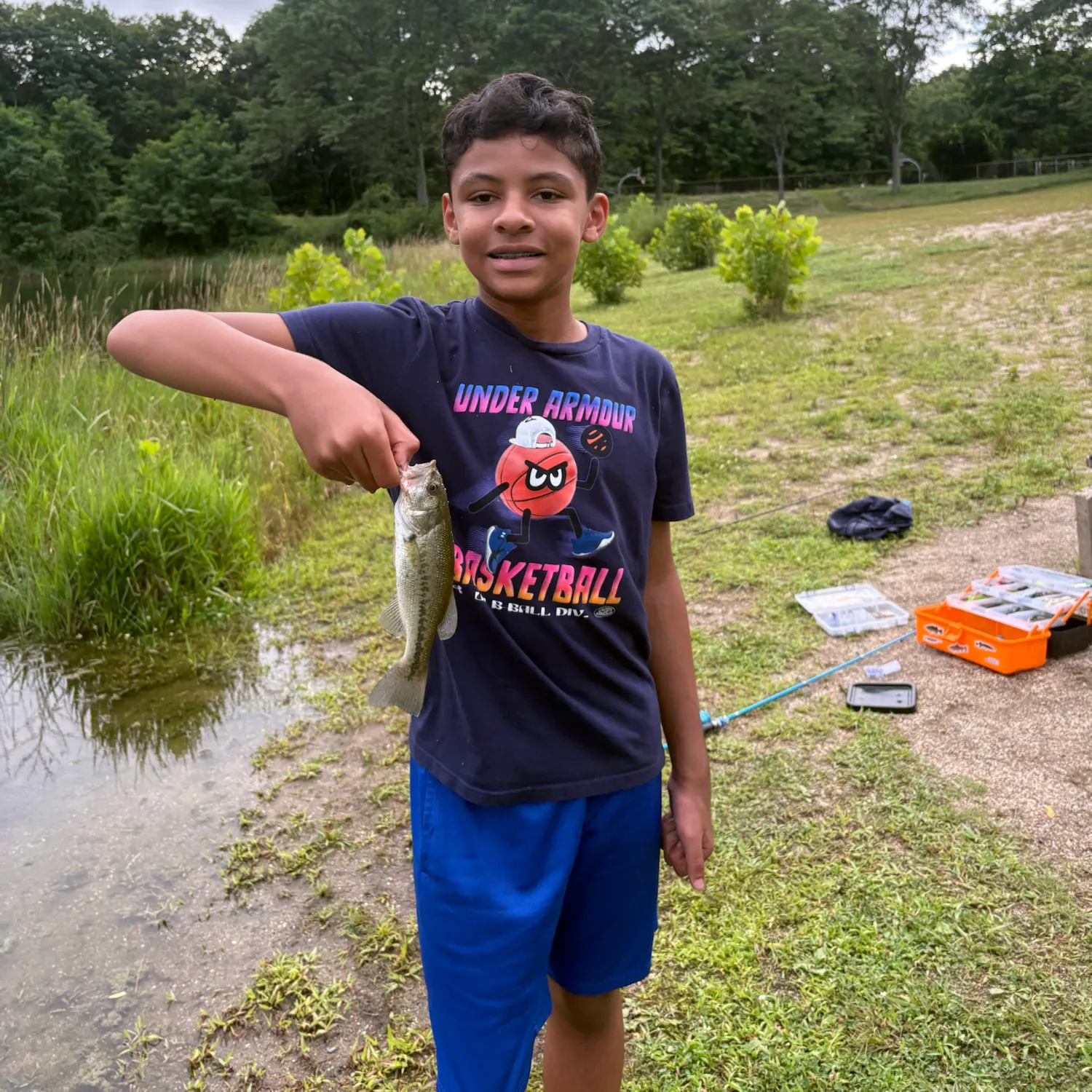Largemouth bass caught on Fishbrain