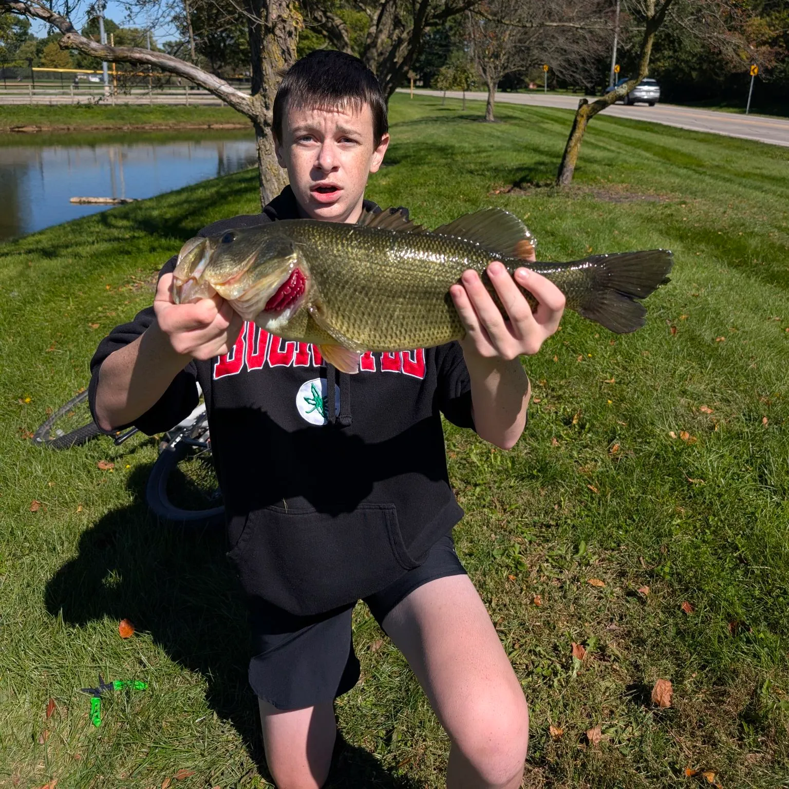 Largemouth bass caught on Fishbrain